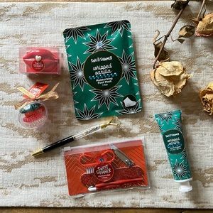 Care Love Gift Bundle -Sweet and Shimmer. NWT. Mask. Hair tie. Pen. Lip balm.